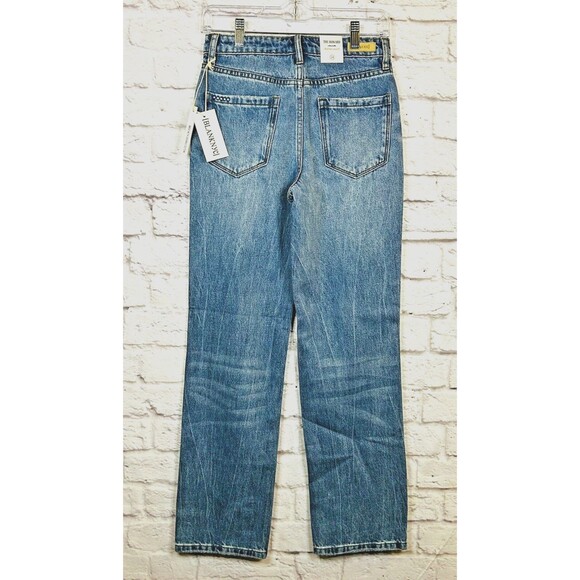 Blank NYC Womens Jeans Size 24 Mid Rise Loose Fit Jean Button Fly Distressed NWT - Picture 6 of 16